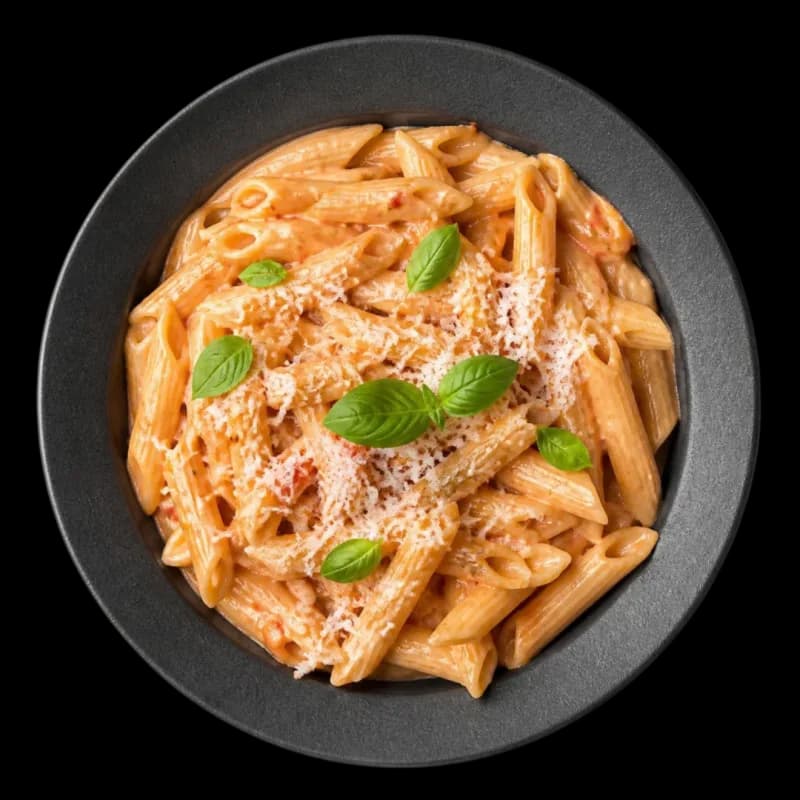 Penne in pink sauce